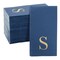 100 Pack Navy Blue Monogrammed Napkins with Letter S, Gold Foil Initial for Wedding Reception, Engagement Party (4x8 Inches)